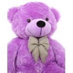 Purple 3.5 Feet Bow Teddy Bear